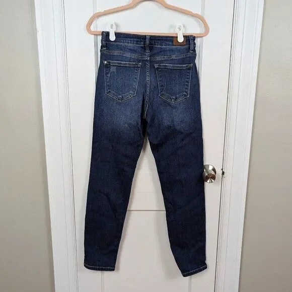 Judy Blue | Dark Wash Straight Leg Denim Jeans Size 3/26 - Picture 2 of 9